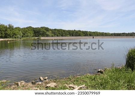 Lake of  Der Chantecoq plage des Sources du Lac Champagne Grand Est France