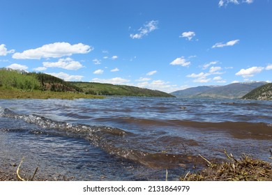 Lake Dillon Reservoir Waves Up Close 