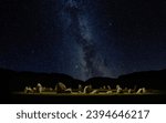 Lake District, Cumbria England. Castlerigg Stone Circle and the Milky Way near Keswick in the northern lakes. Light painted stones and the milky way above. Astrophotography and historical stone circle