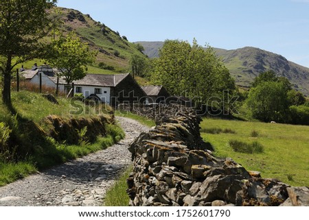 Lake District farm in Little Langdale Valley, Lake District, Cumbria