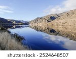 Lake Dunstan, in spring. A man-made lake on the Clutha River, Otago, New Zealand