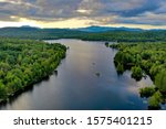 Lake Durant in the Adirondacks State Park in Indian Lake, New York.