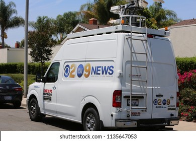 Lake Forest, California 7-16-2018: Africanized Honey Bees Aka KILLER BEE'S Swarm Firefighters And Critically Sting A Woman In Lake Forest, California. Woman And 3 Fire Fighters Taken To Hospital.   