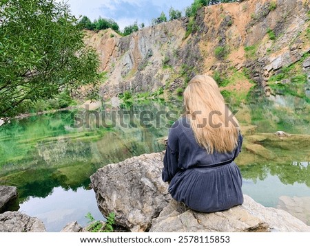 Lake Beňatina is a former flooded quarry located in Slovakia in the cadastre of the village of Beňatina, district of Sobrance.