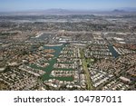 Lake front planned community in the Arizona Desert