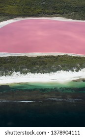 Lake Hillier On Middle Island Near Esperance, Western Australia.