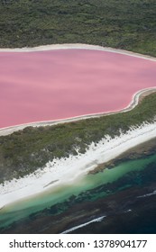 Lake Hillier On Middle Island Near Esperance, Western Australia.