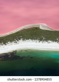 Lake Hillier On Middle Island Near Esperance, Western Australia.