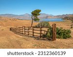 Lake Isabella valley and landscape in California along Hyw-178