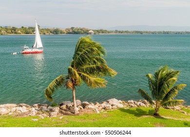 Lake Izabal In Eastern Guatemala