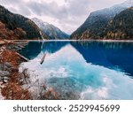 Lake at Jiuzhaigou National Park in China