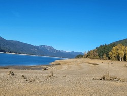 Lake Kachess, Washington State Dried Up Lake Bed.
