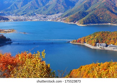 Lake Kawaguchi In Japan