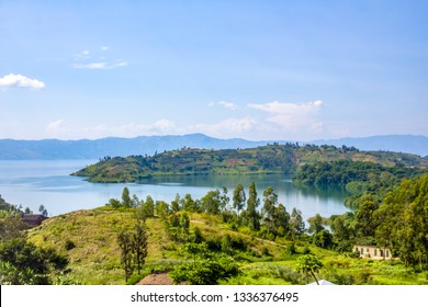 Lake Kivu, one of the largest of the African Great Lakes, In Rwanda - Shutterstock ID 1336376495