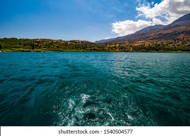 Lake Kournas on island Crete in greece