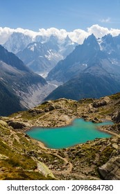 Lake Lac Blanc Above Chamonix, Tour Du Mont Blanc