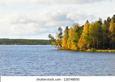 Lake Landscape During Fall Season