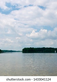 Lake Landscape Of Kensington Metropark, Michigan 