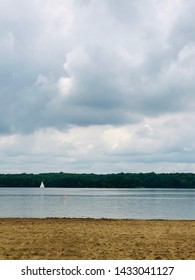 Lake Landscape Of Kensington Metropark, Michigan 