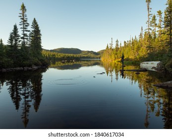 Lake Landscape In Northern Quebec