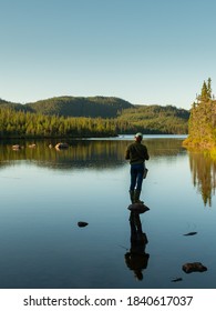 Lake Landscape In Northern Quebec