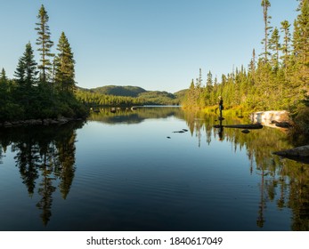 Lake Landscape In Northern Quebec