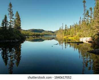 Lake Landscape In Northern Quebec