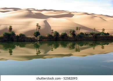 Lake In Libyan Desert