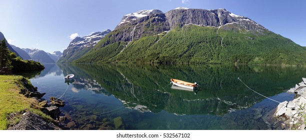 Lake Loen In West Norway