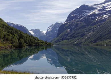 Lake Loen In West Norway.