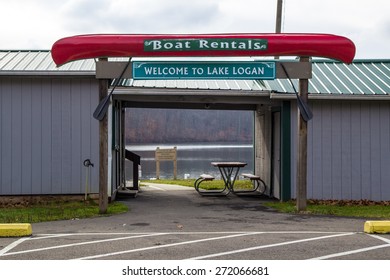 Lake Logan, Ohio. April 15, 2015. Popular Lake Logan State Park Prepares For The Onslaught Of Summer Tourists And Fisherman. Lake Logan Is Ranked As One Of The Top Fishing Lakes In The State Of Ohio.