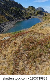 Lake Longuet In Belledonne Moutain Range