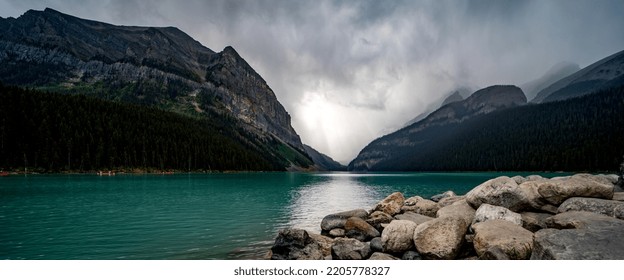 Lake Louise 2022 Ultra Wide Angle - Shutterstock ID 2205778327