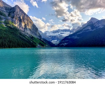 Lake Louise, Canada. Blue Waters, White Cliffs