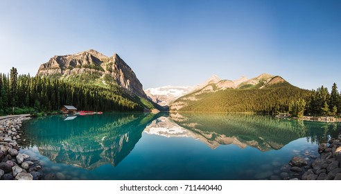 Lake Louise Panorama in Banff National Park, Alberta, Canada