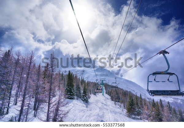 Lake Louise Ski Resort Alberta Canada Stock Photo Edit Now 553377568