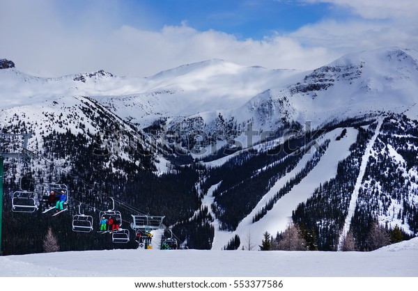 Lake Louise Ski Resort Alberta Canada Stock Photo Edit Now 553377586