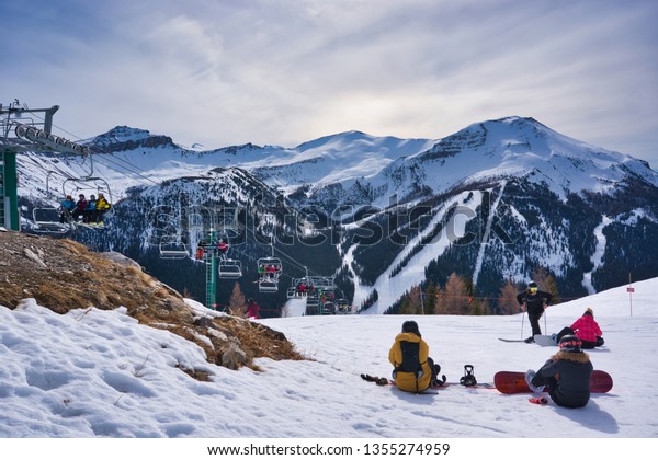 Lake Louise Ski Resort Banff Alberta Stock Photo Edit Now 1355274959