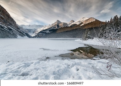 Lake Louise In Winter, Alberta