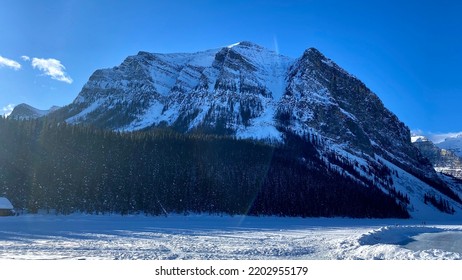 Lake Louise Winter Sunny Landscape