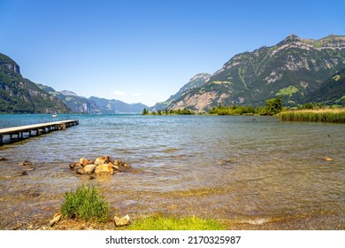 Lake Lucerne In Seedorf, Switzerland 