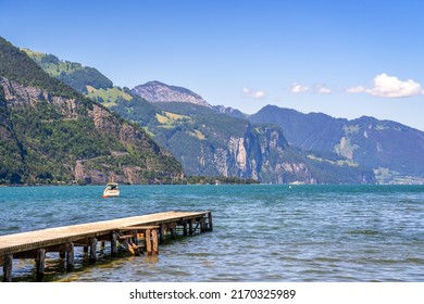 Lake Lucerne In Seedorf, Switzerland 