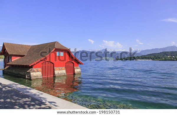 Lake Lucerne Switzerland View Carl Spitteler Stock Photo Edit Now