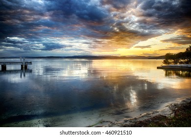 Lake Macquarie At Sunset