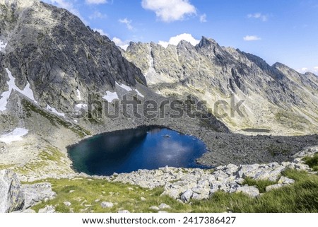 Lake Male Kozie pleso in Mlynicka Valley, Tatra mountains, Slovakia Stock photo © 