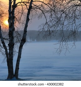 Lake Margarethe, Michigan. After The Snowstorm.