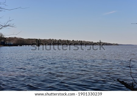 Lake Marion on a Late January day at Santee State Park, South Carolina, USA