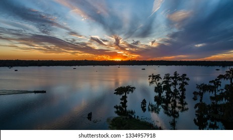 Lake Martin Aerial Sunset