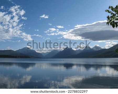 Lake McDonald Montana Mountains Summer Landscape