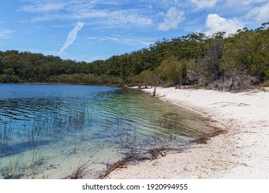 Lake McKenzie Is A Shallow Groundwater Lake On Fraser Island In Queensland, Australia